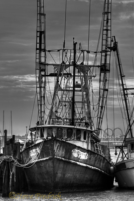 Working Boat, B&W
